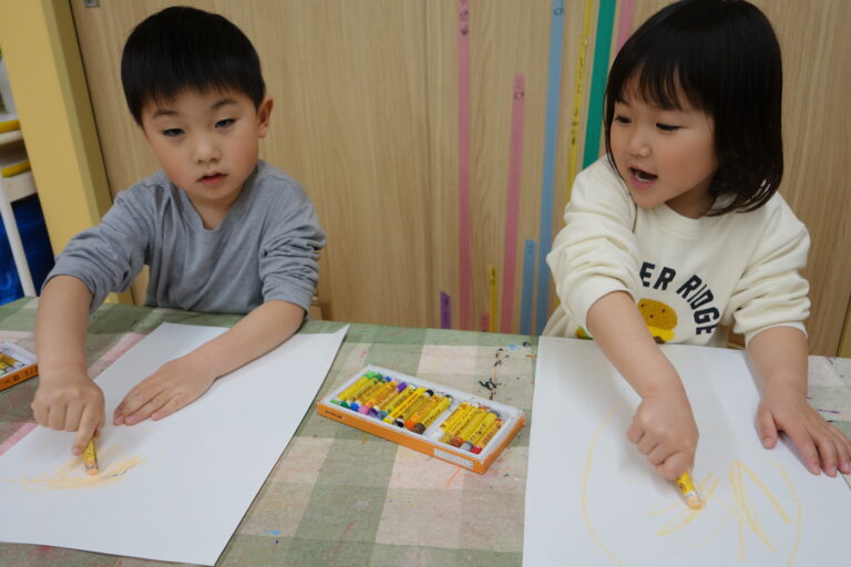 まほうのおえかき遊び？（3歳児）