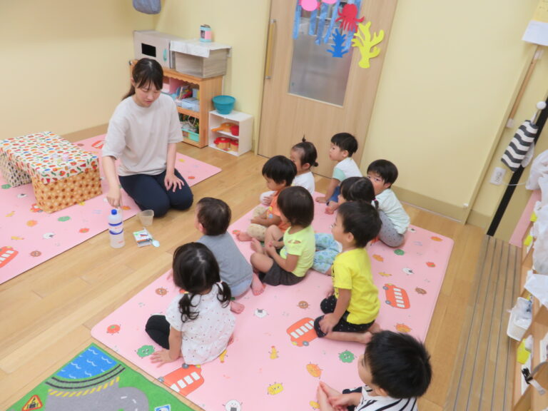 あめ組の夏の大実験（２歳児）