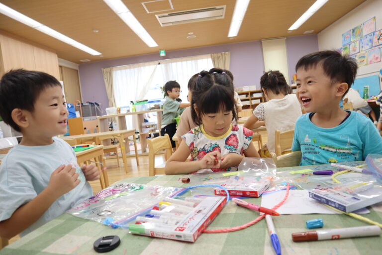 夏祭りのカバン作り（4歳児）